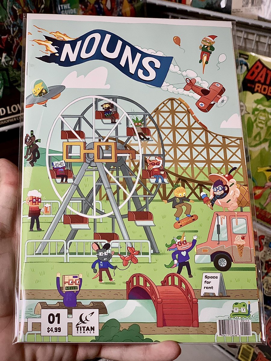 SUNDAY FUNDAY
Frustratingly innocent cute noun creatures get exploited by the toxic world around them. What effects will the humans &amp; delicious free labor have on each other?
Issue 1 of 6, out now!
💫
Art Danny Schlitz
Writer/Letterer David Manley-Leech
Color Braga