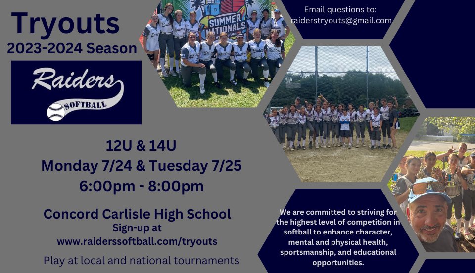 Raiders 12u/14u tryouts