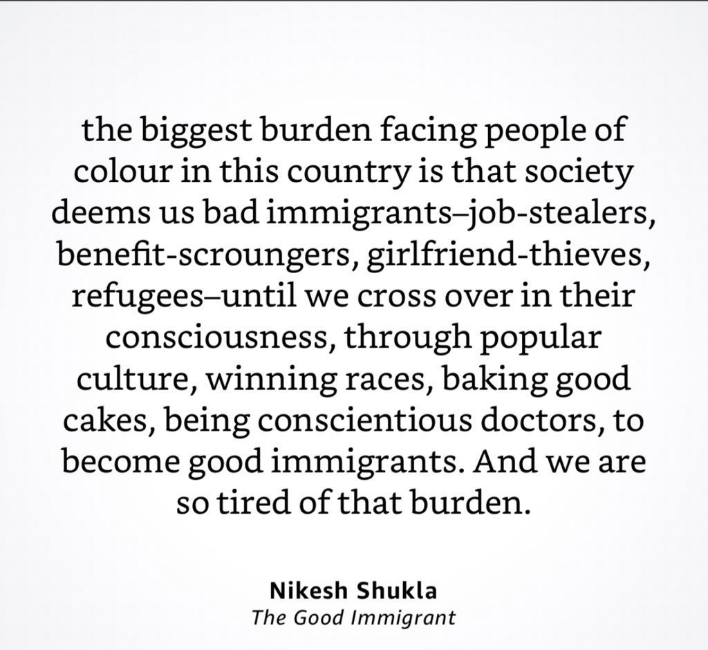 ushakaushal's tweet photo. @SAHM_UK What is it like to feel you always have to be an ambassador for your race?
The Good Immigrant explores what it means to be 'other' in a country that doesn't seem to want you, doesn't truly accept you - however many generations you've been here. #SouthAsianHeritageMonth https://t.co/YaeAGIf4nM