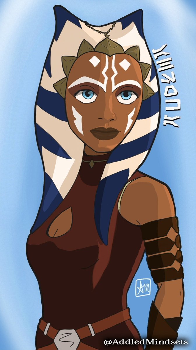 AddledMindsets's tweet photo. Here it is! Currently rewatching the Clone Wars series and felt inspired. Can't wait to see the new series

#Fanart #CloneWars #Ahsoka    #AhsokaTano    #AshleyEckstein #StarWars #digitalart #AhsokaSeries #RosarioDawson #DaveFiloni #Padawan #Snips https://t.co/iGVkrplgPS