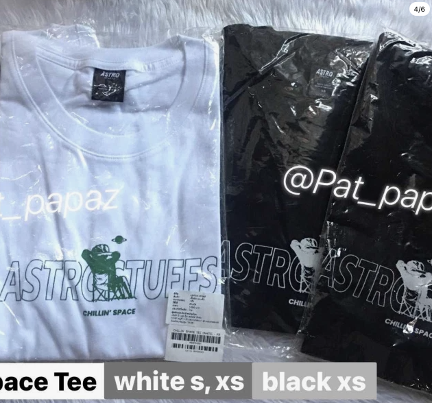 maybemayie's tweet photo. WTS l NEW! SALE ปล่อย  
📮DM @Patiiespt
📷 CHILLIN' SPACE TEE XS, S 
Color : Black &amp; White ดำ ขาว
📷 NEW IN PACK 
https://t.co/agluA6hIoq

#ตลาดนัดไบร์ทวิน #astrostuffs #ตลาดนัดGMMTV #bbrightvc #ไบร์ทวิน #REWILDINGCOLLECTION #rewildyourself #madetolastforeveryone #astrostuffs https://t.co/D4sEbe4gAP