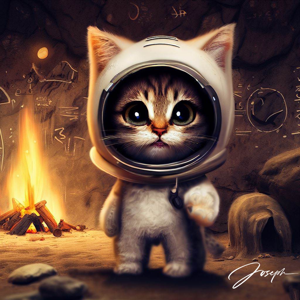 Sometimes we just need a little inspiration in our lives to get us started...thanks Space Kitty's. #NFTCommunity #CatsOfTwitter