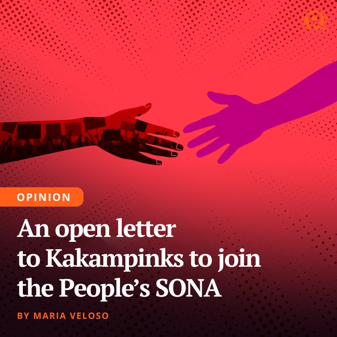 Rappler is urging the masses to join their depressing protests. What advantages can you gain by participating in pitiful rallies? 

Instead of a rally, let us watch President Marcos Jr.'s SONA and listen to his optimistic updates for the country. #SONA2023