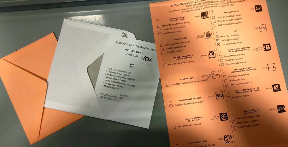 AJ_Candado's tweet photo. Hoy muchos prefieren ver los toros desde la barrera, quedarse en casa y creer que por un voto da igual.
Yo apoyo a mis compañeros y aquí está el gesto más poderoso que puede hacer un ciudadano en 4 años: no faltar al deber moral de expulsar al socialismo de #España🇪🇸💚
#VOXtado https://t.co/uMIOIR2cR0