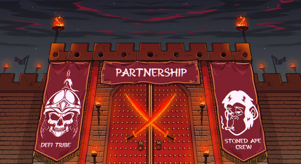 DeFiTribeNFT's tweet image. The gates of the Citadel welcome @StonedApeCrew. 

This alliance signifies a new era of shared expansion. A future full of opportunities awaits us. Let's start this exciting journey!