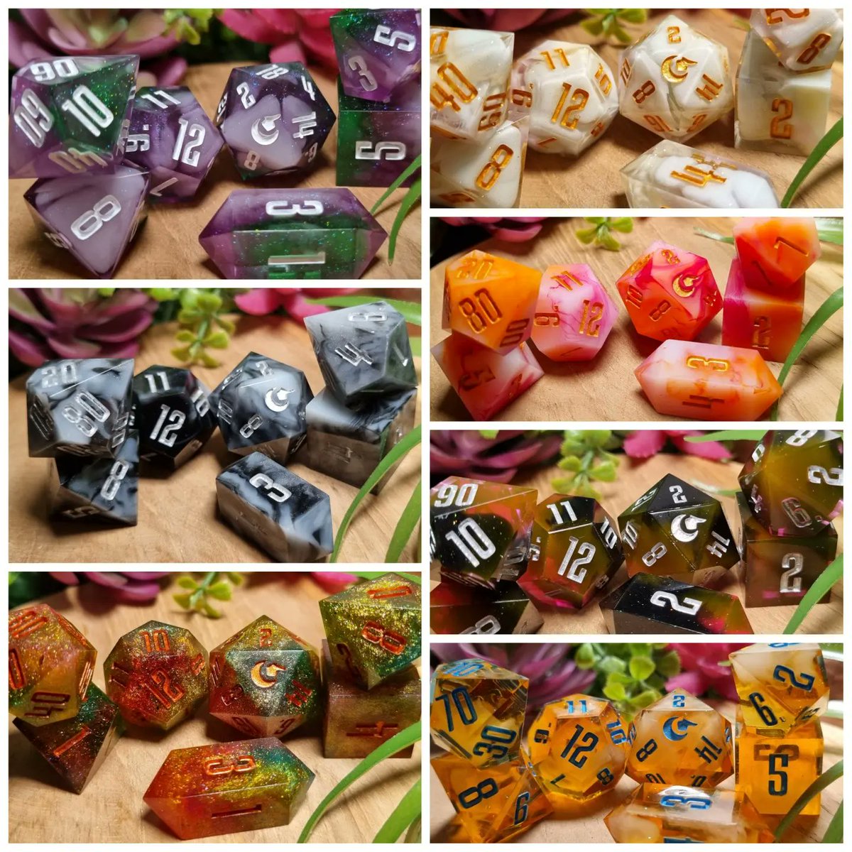 Dice. Clik clak. Get 'em etc etc.

#dice #Handmadedice #ttrpg #dnd5e