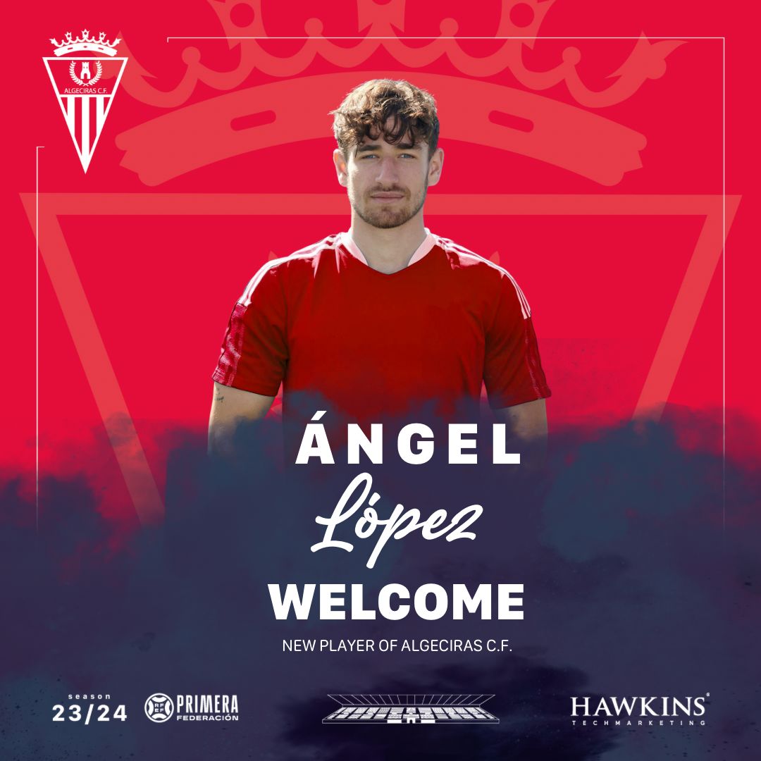 Algecirascf_ENG's tweet photo. SIGNED 🚨

📣 Ángel López, New player of Algeciras C.F.

Welcome home! 🔴⚪️

https://t.co/cPgwpbEeCt

#madetowin #wearegrowingtogether #thisisacf https://t.co/0QxBSkfpHI