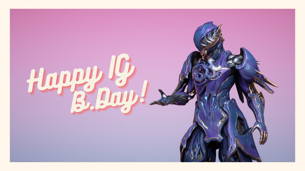 Today (24th July) is my Instagram account birthday! Visit the page for further reading. 🥳🎂

#Warframe #warframepc #warframexbox #warframeps #warframecaptura #Captura #warframefashion #warframefashionframe
