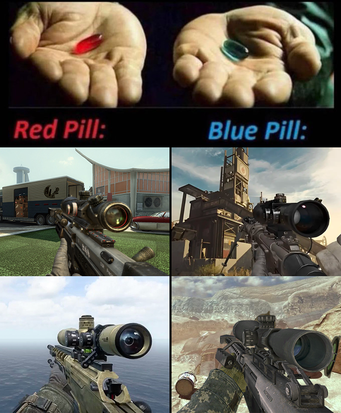 Sniper Edition: Which pill are you choosing?