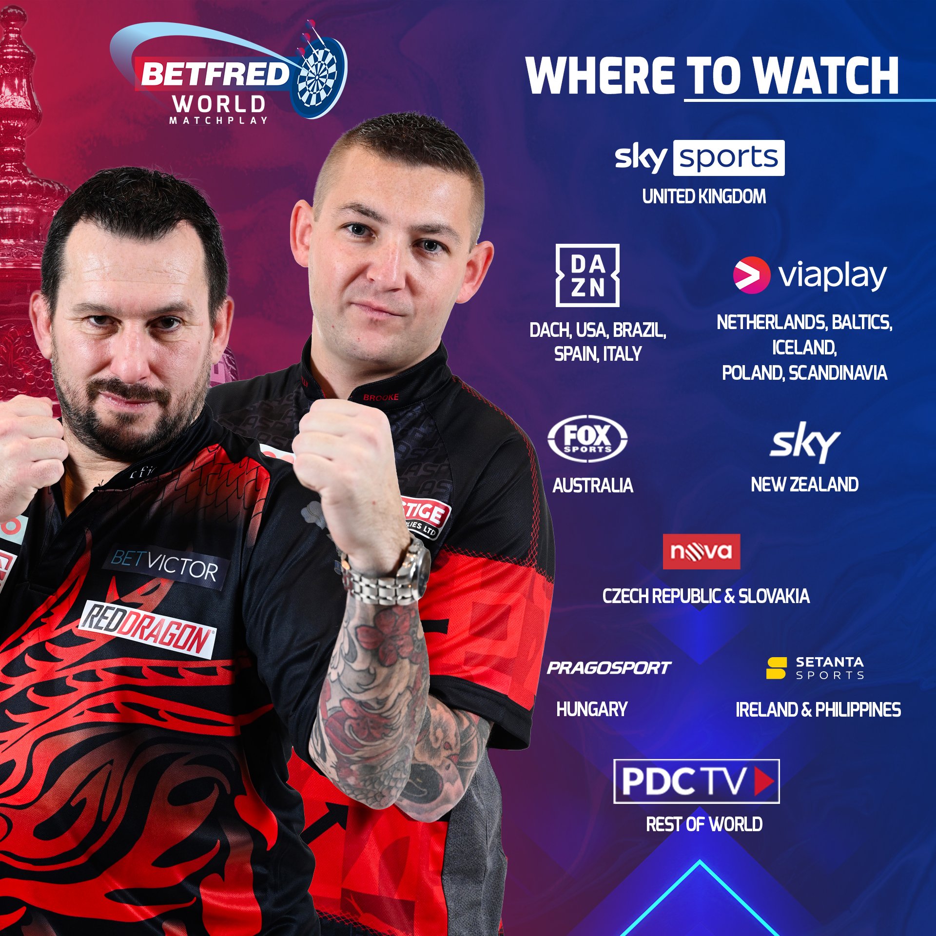 PDC Darts on Twitter "Check out where you can watch tonight's Betfred