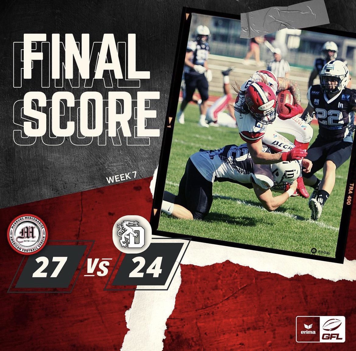 And it’s a win. The <a href="/McNeeseFootball/">McNeese Football</a> <a href="/HerdFB/">Marshall Football</a> alum <a href="/crucialcory/">Cory Beauchea McCoy C2</a> made his debut in the <a href="/GFLinfo/">German Football League</a> with the <a href="/MercenariesMR/">Marburg Mercenaries</a> today. We’re so proud of you.