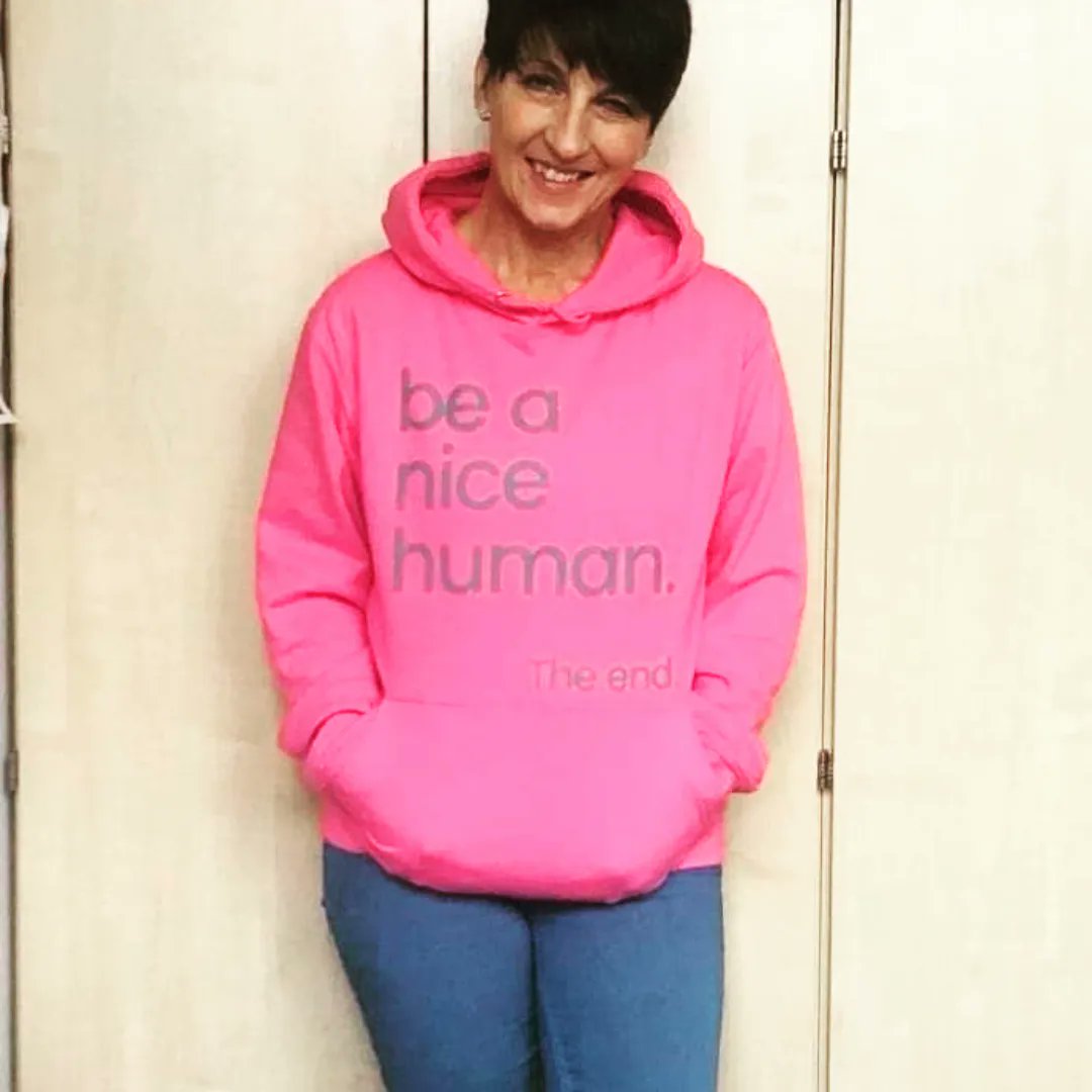 AnnaKennedy1's tweet photo. Our favourite Born Anxious Hoodies. 
It's a family affair (my mum and sis) 😊
#Beanicehuman
@BornAnxious2018 https://t.co/ZMmtSJ5CXr