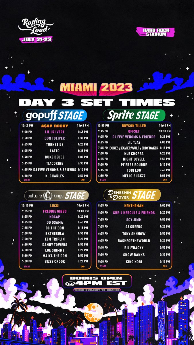 RollingLoud's tweet photo. DAY 3 WALLPAPER! Save this as your phone background for easy access to set times!

Make sure you download our app to stay up to speed with any updates we have! https://t.co/HY4VYr2yVn