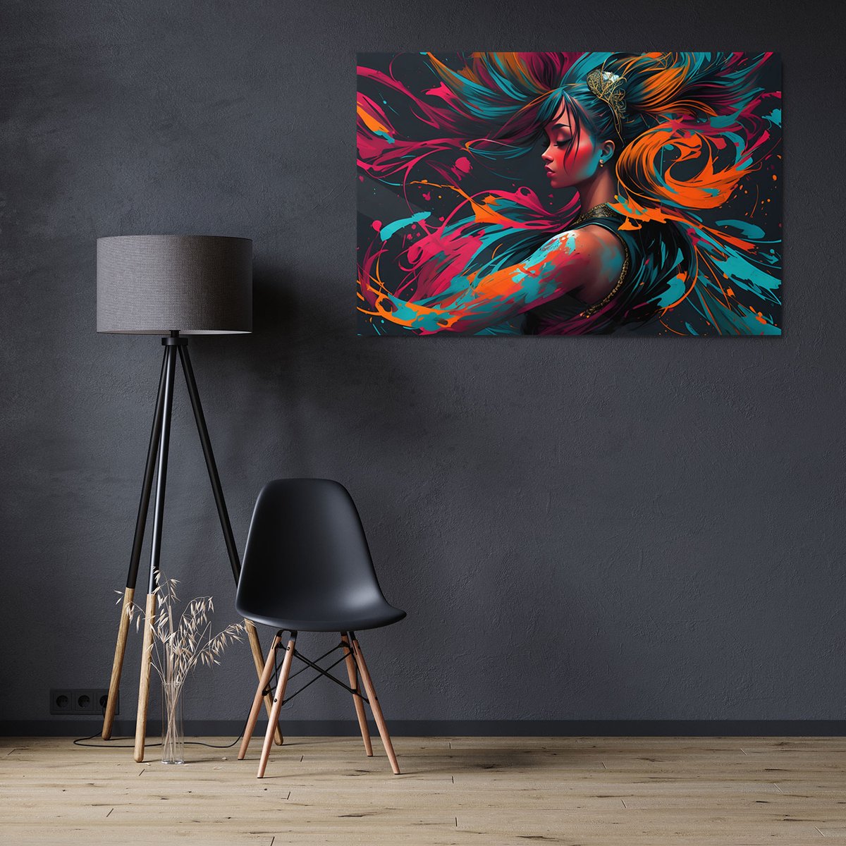 inkwelljar's tweet photo. This metal poster is a unique piece that captures the essence of fluid movements and artistic expression, adding a touch of elegance and energy to any space. #MetalArt https://t.co/mspxNvxHpp