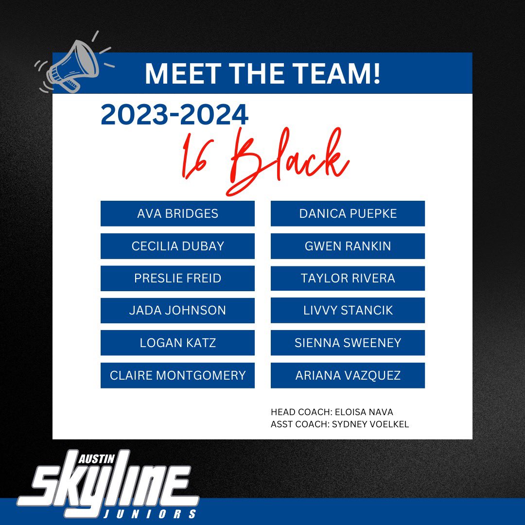 atxskylinejrs's tweet photo. We are so excited to announce our 2023-2024 16’s National teams. Welcome to the Skyline family! 💙🏐 #weareskyline https://t.co/wt1fBZywUP