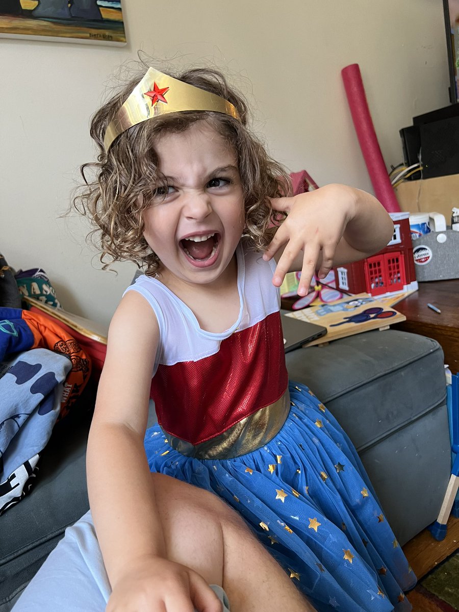 SteveZegers's tweet photo. @ChrisEliopoulos @bradmeltzer she is Wonder Woman.  (And she’s getting the books for her 4th birthday in about an hour) https://t.co/dBpF6qDhzL