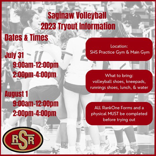 It’s that time of the year 🏐😈

2023 Tryout information below :