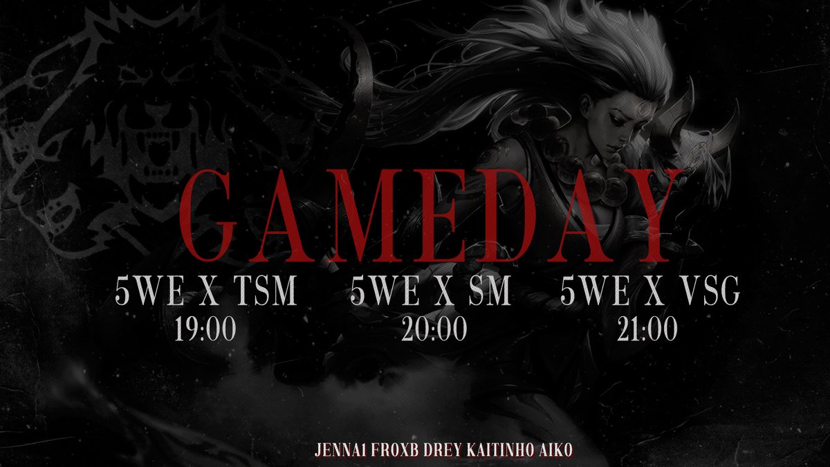 Five Wolves E-Sports #Go5WE 🐺 5-9 tweet media