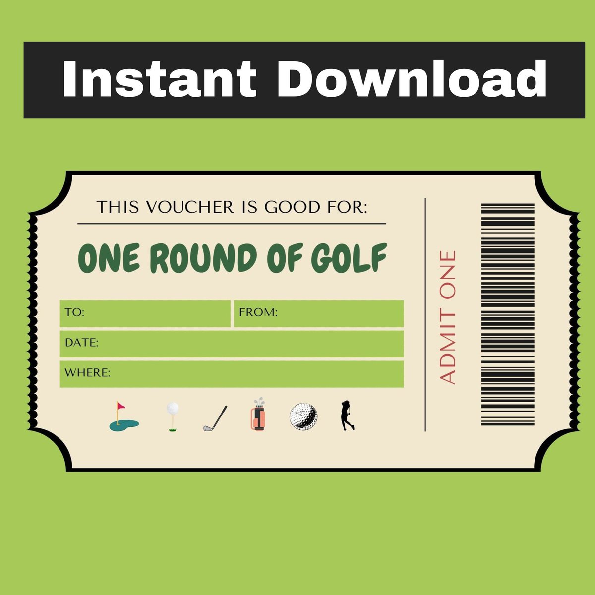 morganblvd's tweet photo. New! Golf Ticket Voucher ⛳️🏌️‍♀️
https://t.co/G3Xkj30bM7 #giftideas #golf #printables https://t.co/3pXJk8F0EQ