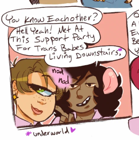 Rereading my original comic Black Rose Blues and there's definitely a lot I wish I could change (maybe one day)  I definitely tried too hard to be funny or to connect with non-asexual people lol but there are parts that I still love, too. Maybe one day I'll redo the whole thing