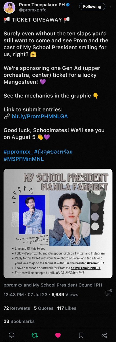 aicaalvr's tweet photo. @promxphfc @ppromxx_ @MSPCouncilPH jojowain ung nasa pic✨

 @alsdrew13 @chbbycheeks
@donnamaev28 @ladyhyena86
@ubhecious13 @wangxiansky
@WiNnniXX @victoryjeym
@ParkKana04 @/J

MANIFESTING TO WIN PO HUHU✨🥹🙏🏻

#PromPHGA https://t.co/n59jifSSvb