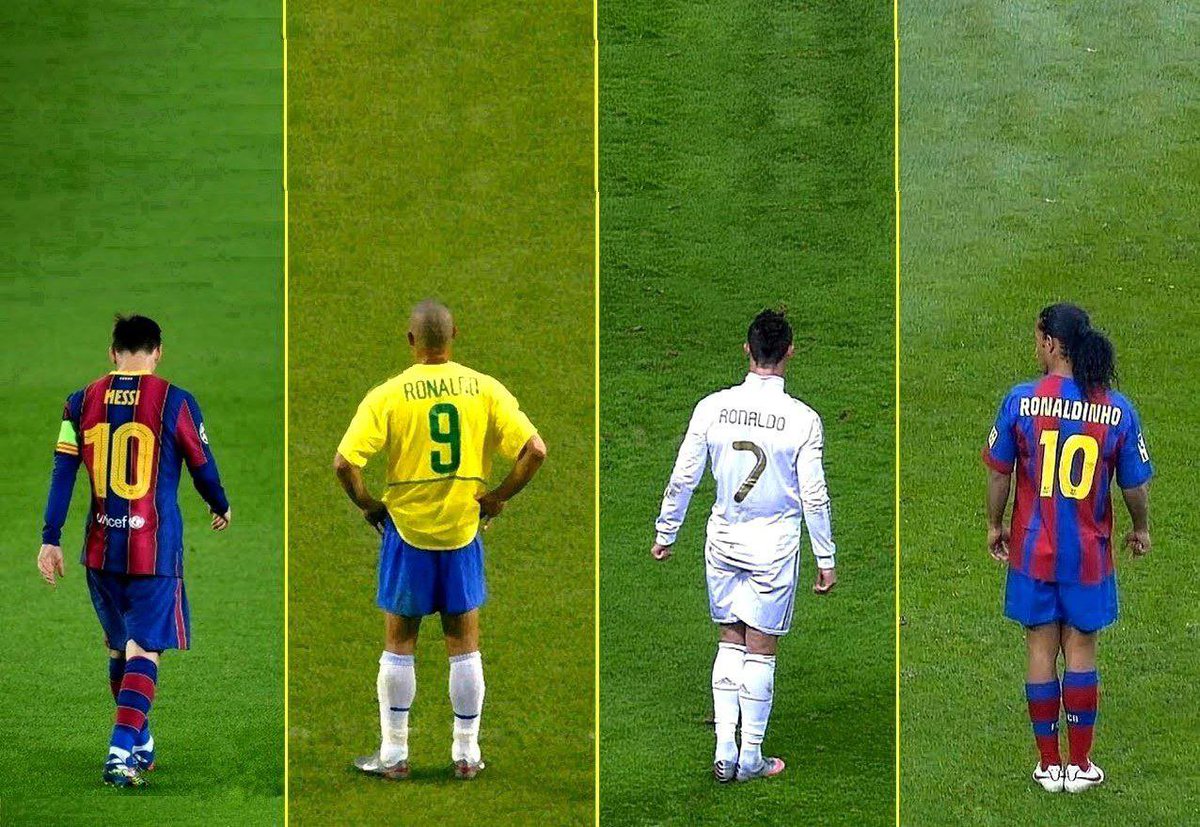 7zlttan's tweet photo. مابين رونالدو البرازيل ورونالدو البرتغال ، رونالدينهو وميسي زيدان وغيرهم من الأساطير.. كل لاعب له سحره الخاص في تسجيل الأهداف.

ثريد 🎥| بعض اجمل اهداف اساطير كرة القدم 

• الجزء الاول 🎬 https://t.co/O9fK5z2if9