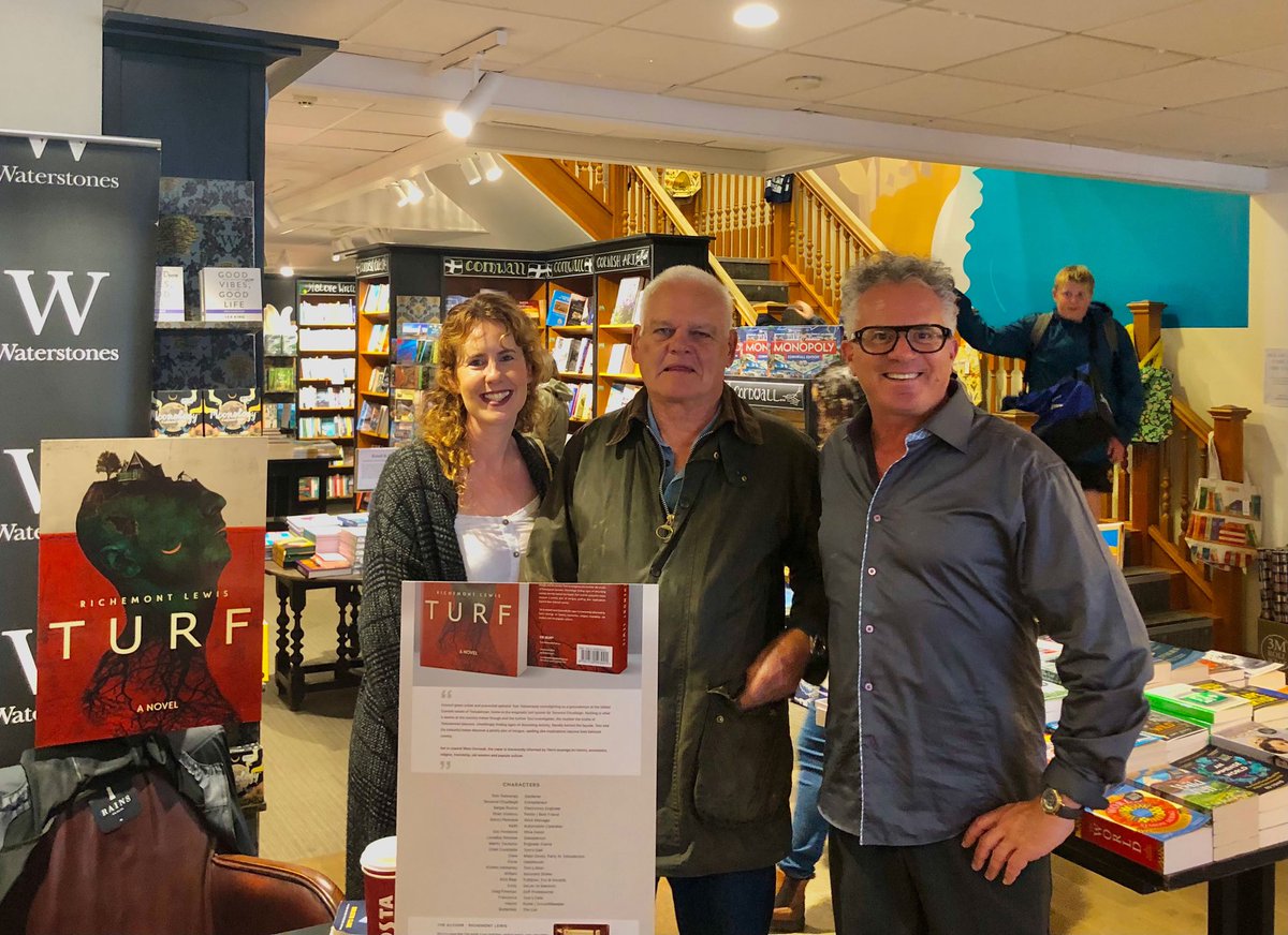 foreshorebooks's tweet photo. Thanks everyone for coming to @WaterstonesTRU yesterday. Rich had a blast. TURF. A Cornish Crime Caper by Richemont Lewis. #Cornwall #Novel #CrimeFiction #booklover https://t.co/3H3eVoSSMh