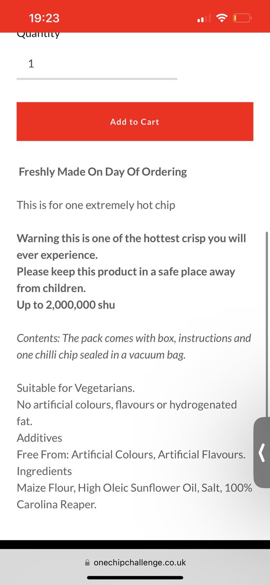 Seeing as we hit the sub goal thanks to you amazing mofos and this monster gifting out subs for fun <a href="/BigDaddyKupe/">Liquidity</a> 😅 my big mouth gonna have to do the one chip challenge, so can someone confirm if this is legit please.