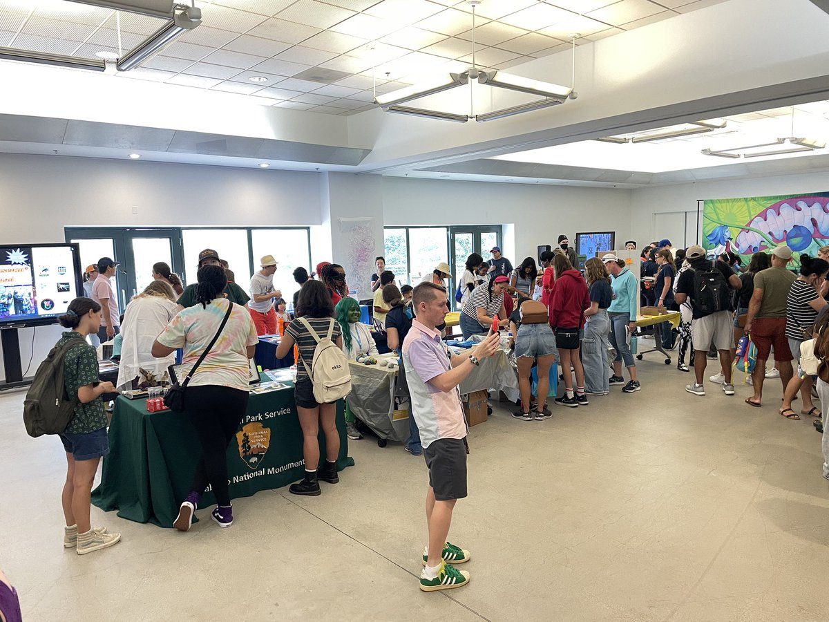 If/Then STEAM Fair day 3 has begun at the <a href="/ComicConMuseum/">Comic-Con Museum</a>! Free shuttles running between #SDCC2023 and Balboa, so come on by and add some awesome science to your con schedule! <a href="/IfThenSheCan/">If/Then</a> #CosplayForScience