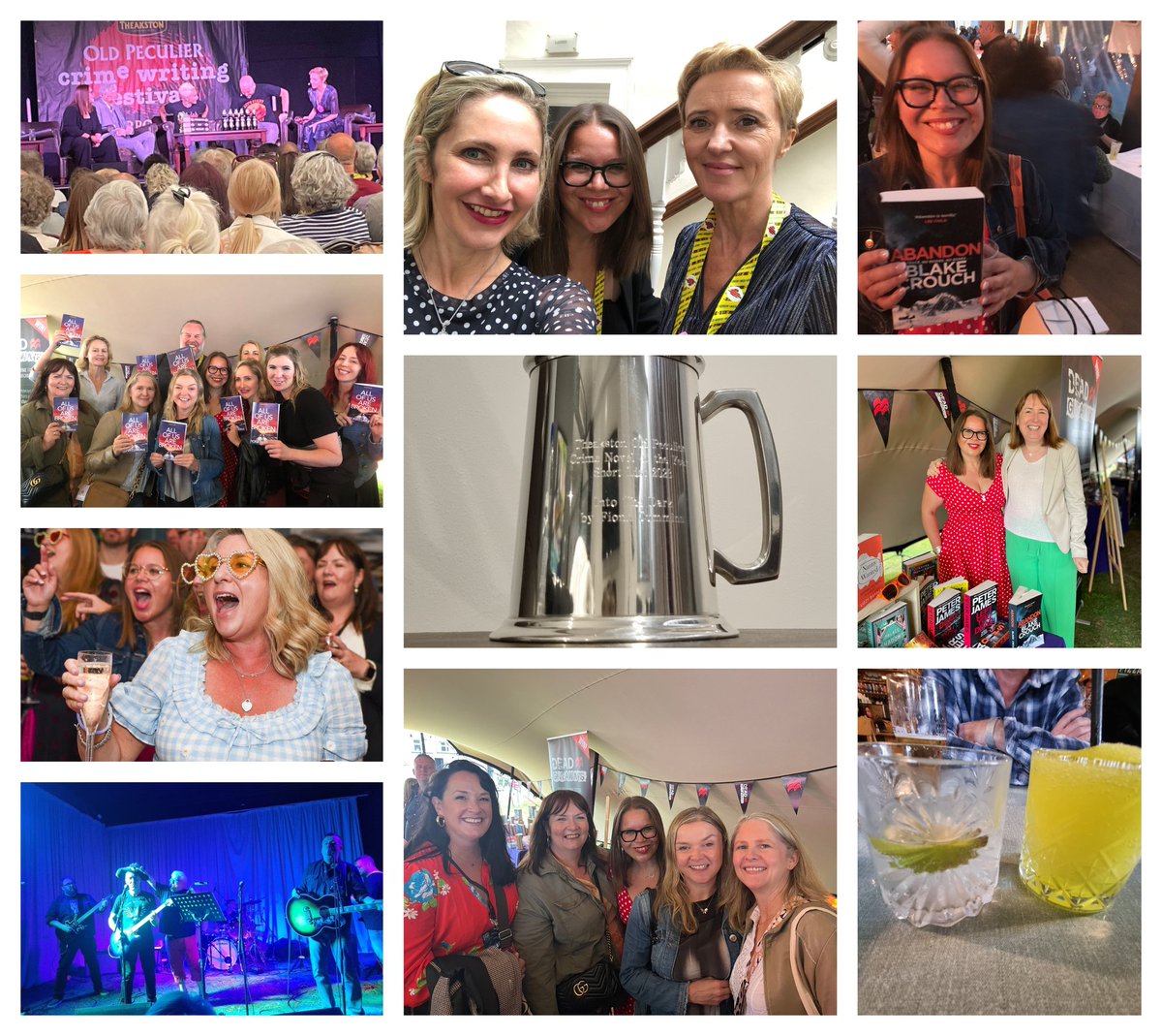 WHAT A WEEKEND. From the #TheakstonsCrime shortlist to moderating brilliant authors to launching #AllOfUsAreBroken, my feet haven't touched the ground! My Harrogate '23 has been full of friends, old and new, books, music, kebabs, sambuca and so much laughter. Roll on, 2024.