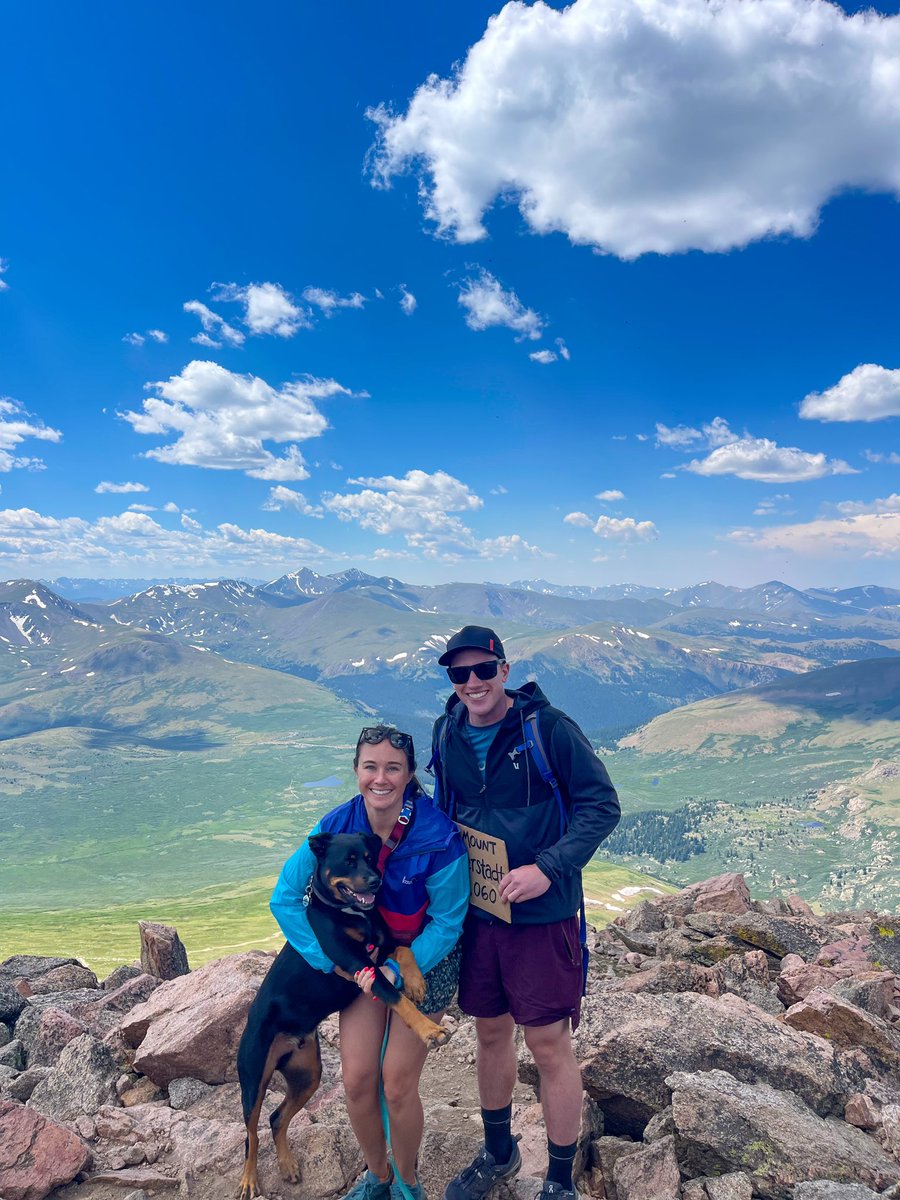 Balto hiked his first 14er this weekend!! He did great except for when he tried to eat a marmot 🙃