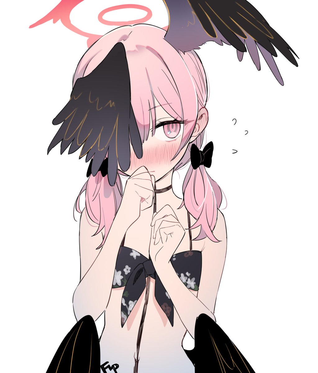 下江コハル(ブルアカ) ,コハル(ブルアカ)(水着) 「らくがき」|fhpのイラスト