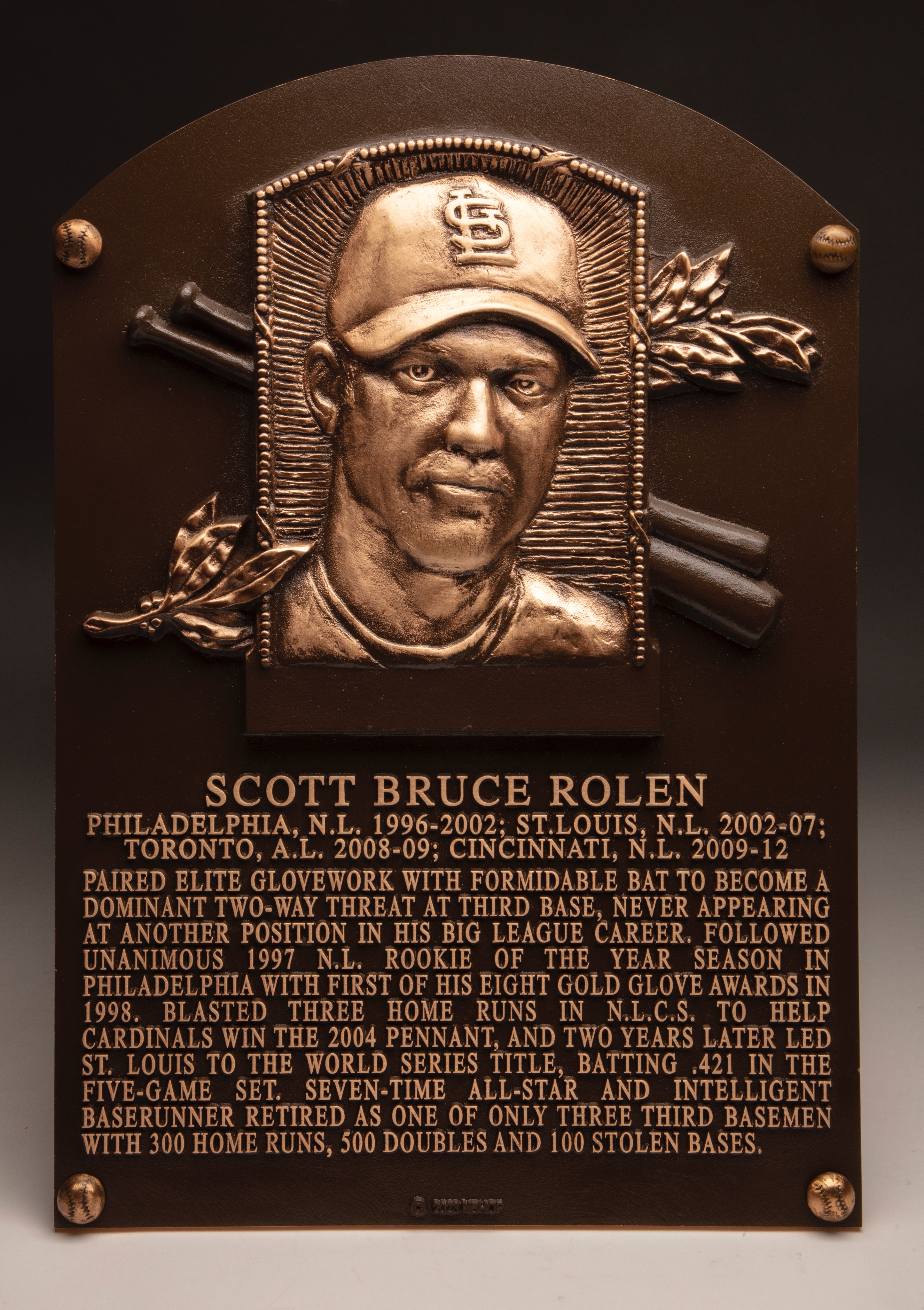National Baseball Hall of Fame and Museum ⚾ on X: Another wonderful  addition to the plaque gallery. Congratulations, Scott Bruce Rolen.  #HOFWKND (Milo Stewart Jr./National Baseball Hall of Fame and Museum)   /