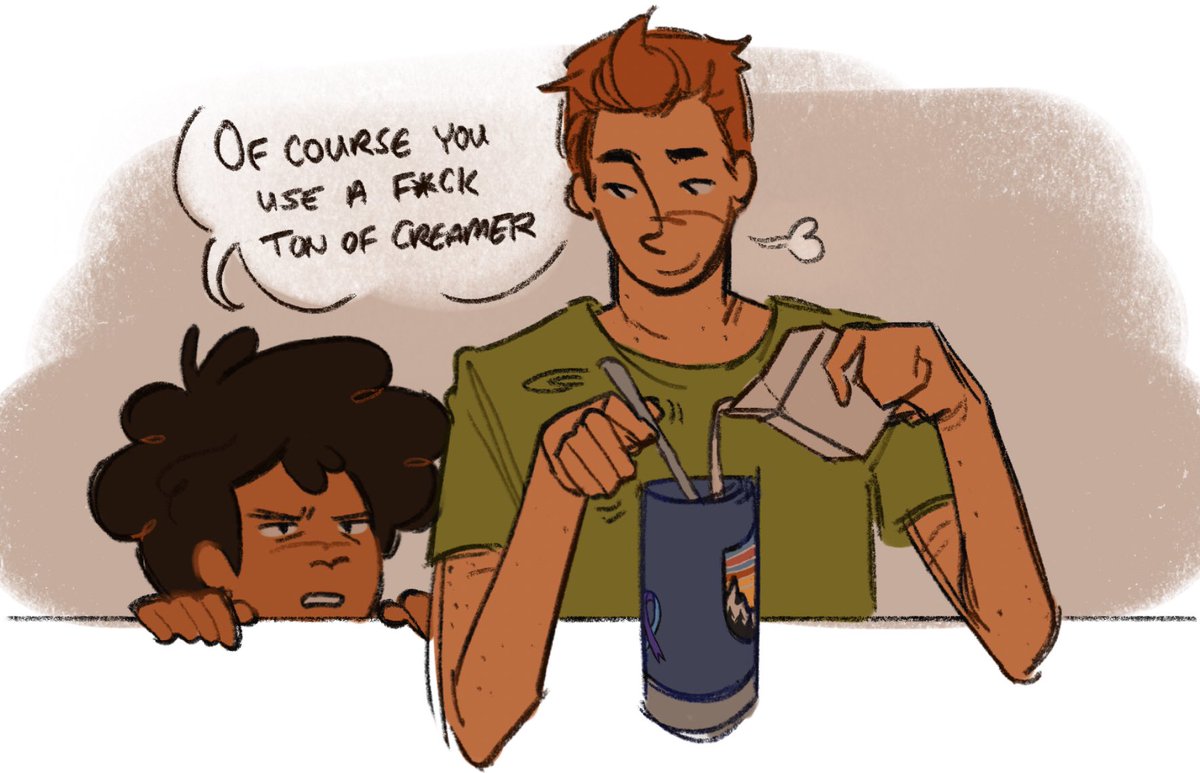 naphelio's tweet photo. some dadvid stuff from a tumblr ask :0) #campcamp https://t.co/Y743uhbVnb