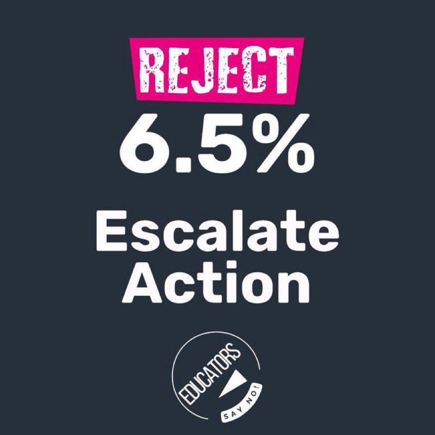LNYeducators's tweet photo. Read up the reasons. Have a think about yourself and your school…Can you all afford the pay cut? Do you want to be fighting for industrial action in a year or two?
The only way to get what we deserve is by voting to reject.
#VoteReject #EducatorsSayNo https://t.co/sSFFZalvqL