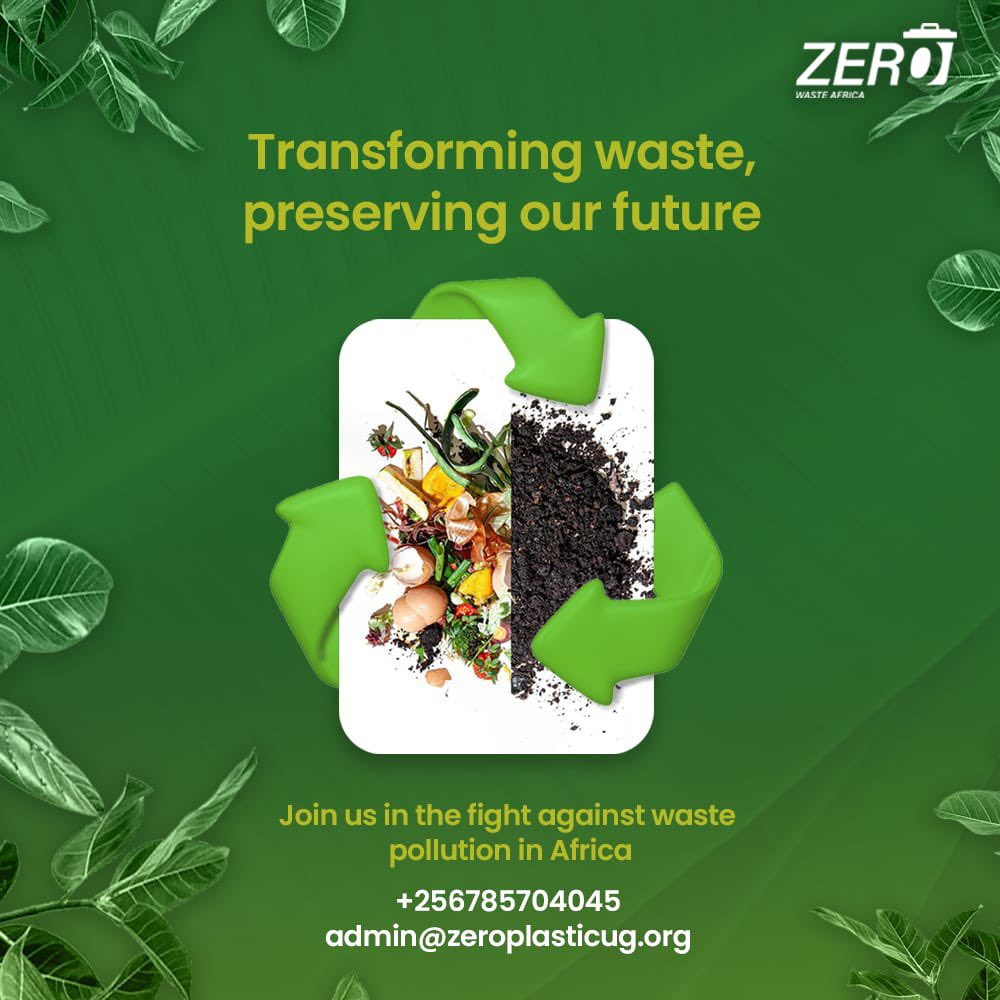 As you plan your week, remember to contribute positively to a cleaner and healthier environment . Happy Week! #BecomeATrashChanger #ZeroWasteAfrica #ZeroPlasticWaste