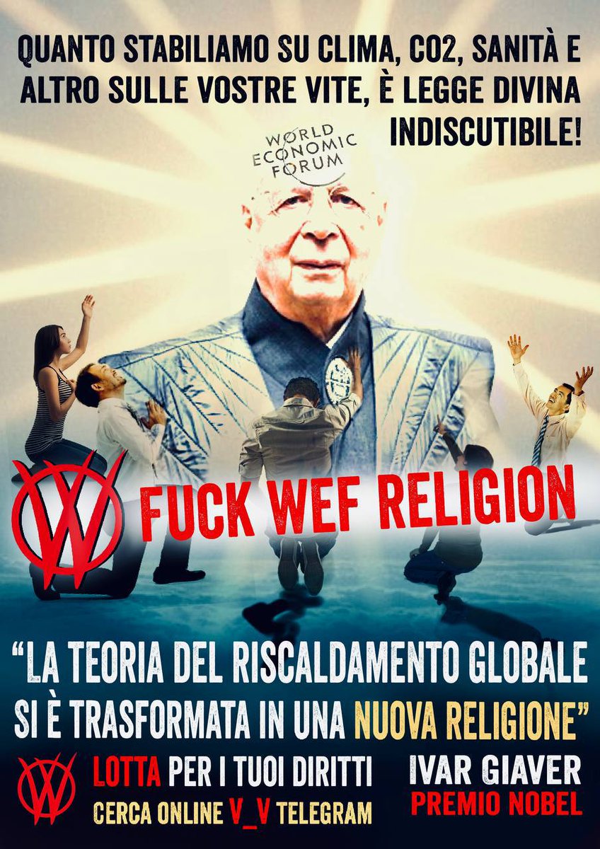 Ivi_freedom's tweet photo. LA NUOVA RELIGIONE🖕🏼🖕🏼🖕🏼🖕🏼
#Fuckwef #Fuckagenda2030
#ViVi 
#V_V https://t.co/ka8fzfWQ8o
