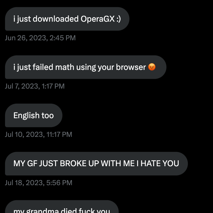 Opera GX tweet media