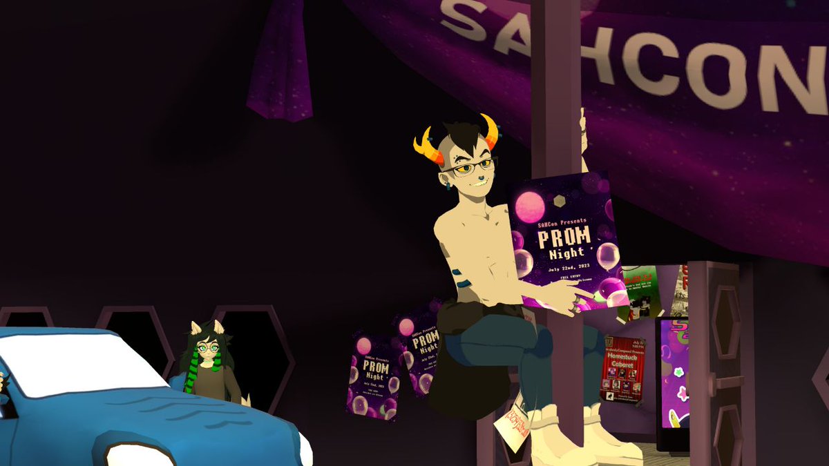 SnailSenator's tweet photo. #Sahcon2023 photo dump part 1! Had an absolute BLAST 💯 #stuckathomecon #homestuck #vrchat https://t.co/et9H5dpp3m
