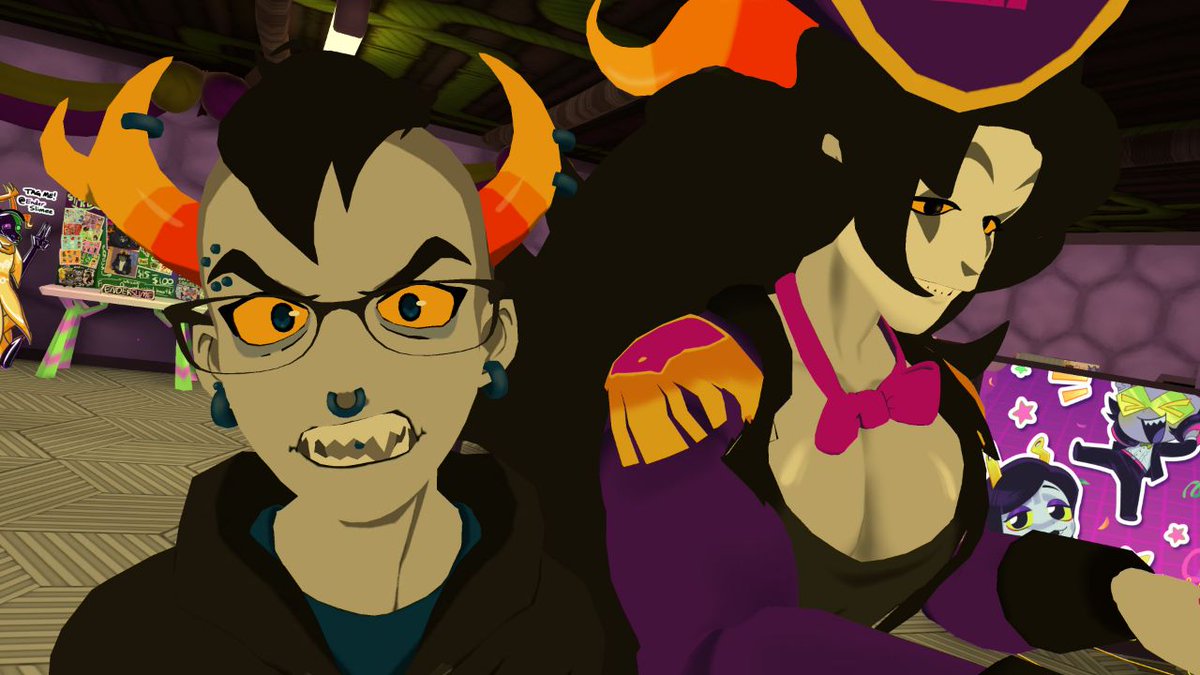 SnailSenator's tweet photo. #Sahcon2023 photo dump part 1! Had an absolute BLAST 💯 #stuckathomecon #homestuck #vrchat https://t.co/et9H5dpp3m