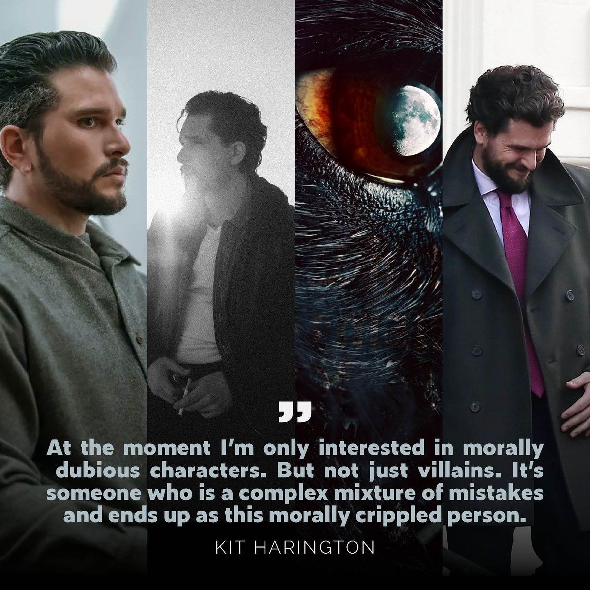 RT @sersisknight: Kit Harington on the kind of roles he is currently drawn to: https://t.co/xtvKw04i3p