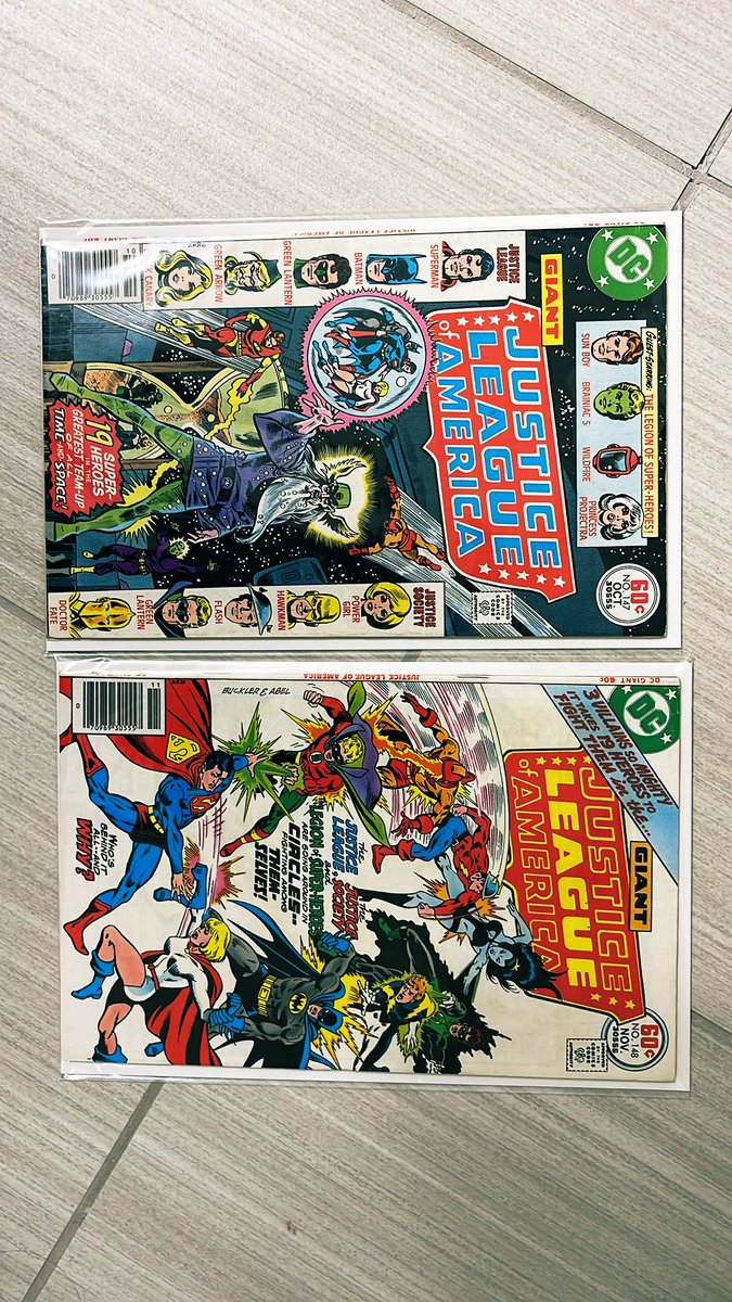 Maybe my favorite Legion appearance ever comes in these 2 books!  It’s Justice League of America #147 and 148!  Justice League, Justice Society, and the Legion side by side by side!  By Levitz, Pasko, Dillin, and McLaughlin. A true classic! #JusticeLeague #Legion #JusticeSociety