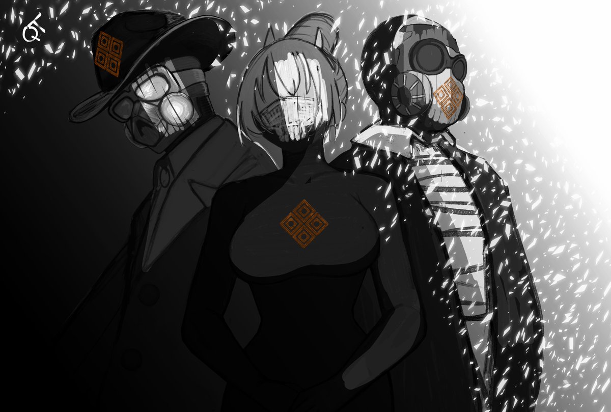 qtvantee's tweet photo. I've been loving the Curator arc, so I made a quick grayscale sketch of Collectors. @Sharaadrick @LadyHope_RP @byDragonRush https://t.co/RogsCAaxOW