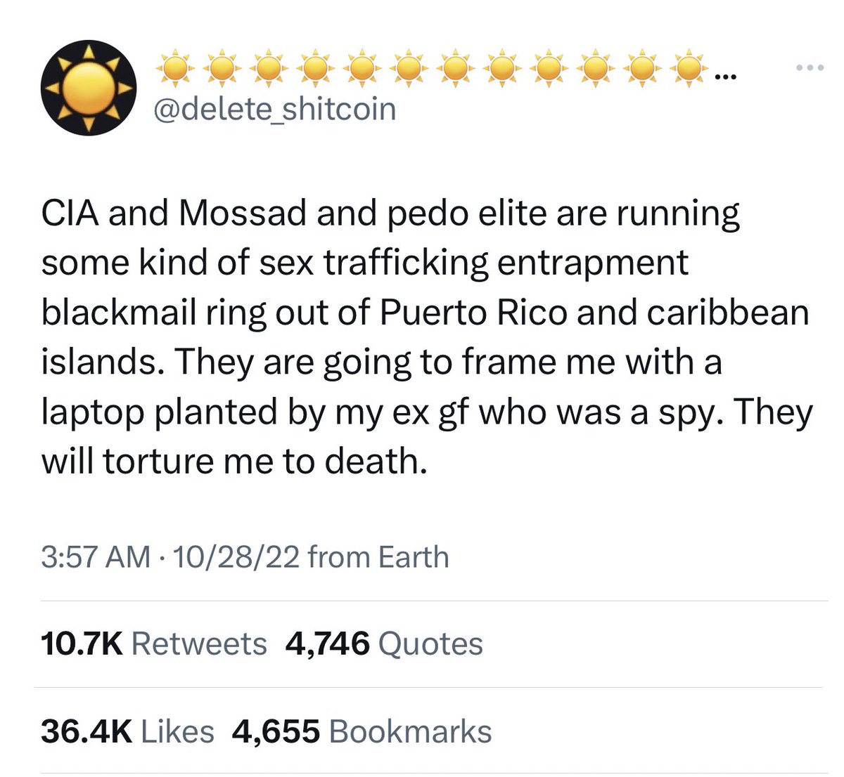 On October 28, 2022, A day before his death, Co-founder of MakerDAO, Nicolai Arcadie Muchgian, sent out this tweet about a sex trafficking ring run by the CIA and some groups across Puerto. 

According to police, the crypto developer died due to drowning, but some of Muchgian’s