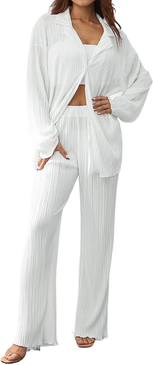 jamiefrancio's tweet photo. Geagodelia Damen Zweiteiler Plissee Set Elegant Hosenanzug Langarm Revers Bluse + Weites Bein Hose Sommer Herbst Outfit Casual Loungewear Streetwear 

https://t.co/iDIWlhjwXO https://t.co/sqK66TOzSD