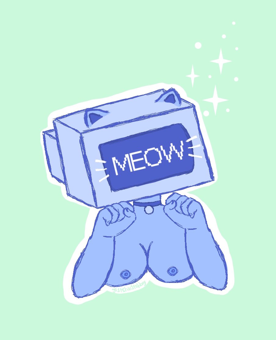 gl1tchb1tchboy's tweet photo. Meow 💕✨

#nsfw #nsfwart #catboy #femboy #kinky #petplay #mecha https://t.co/MftG7Up8M1
