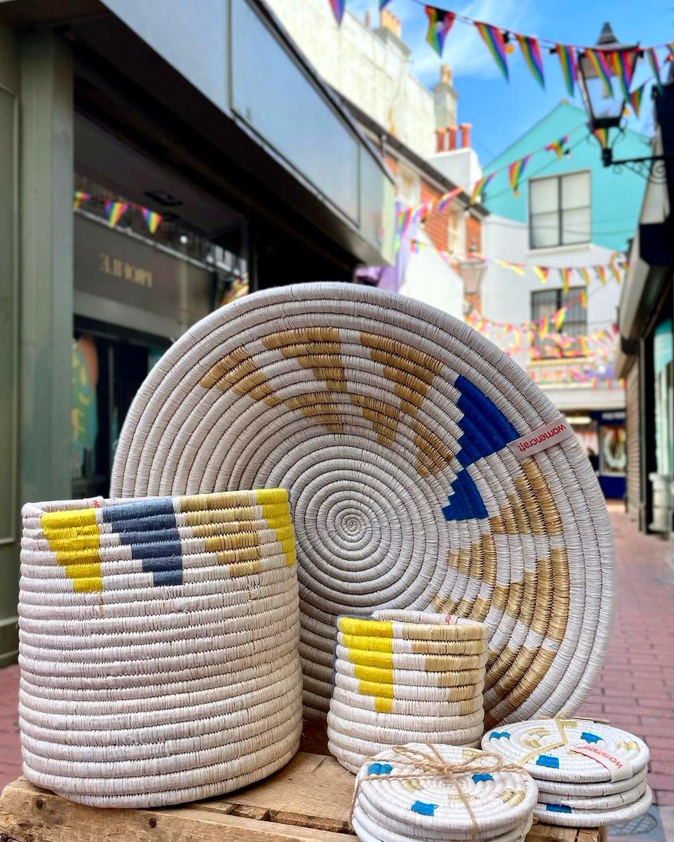 Check out <a href="/TheFAIRShop/">The FAIR Shop</a>'s wonderful hand-made storage baskets from Womenc Craft ✨ 

They're intricately made by hand using traditional techniques of weaving with local grass and threads of up-cycled gunia grain sacks 🌱