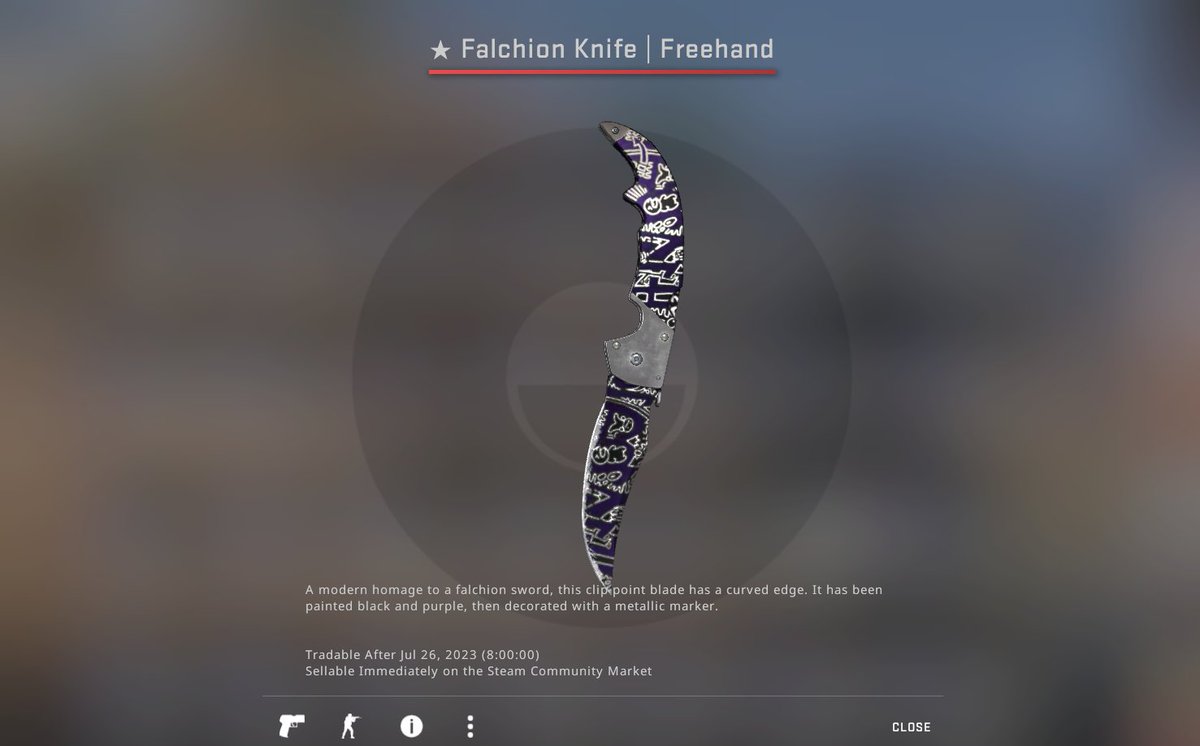 Been playing CSGO since release and have opened quite a few cases over the years. Finally got my first knife! Just in time for CS2.