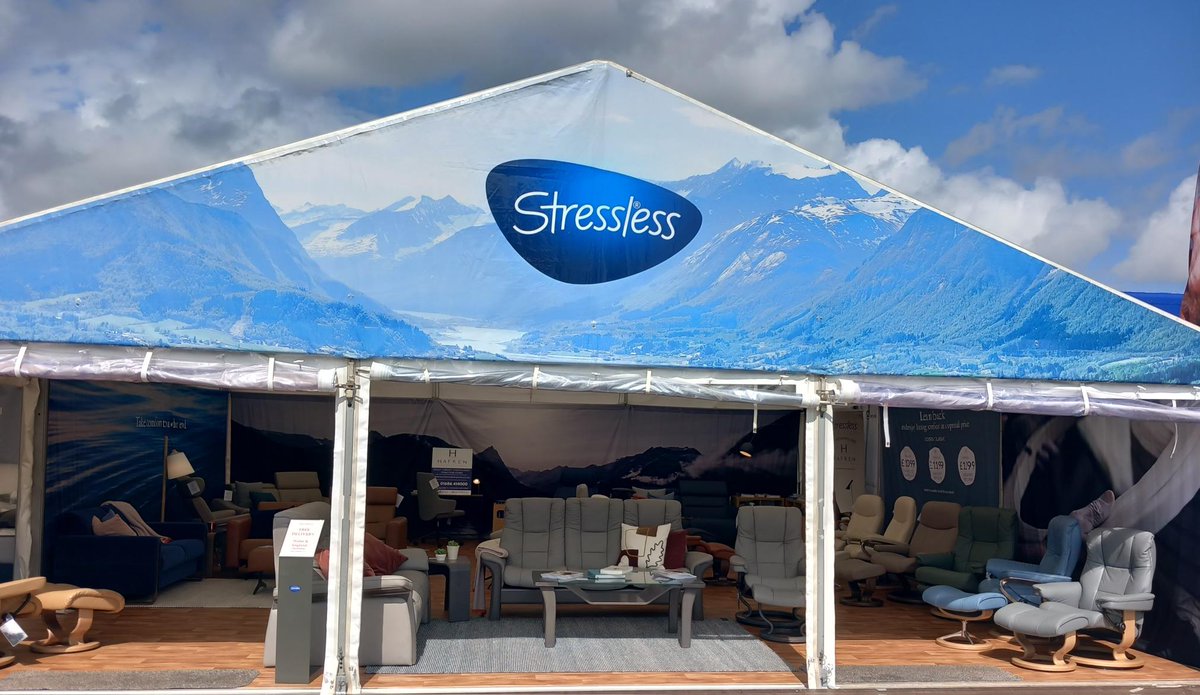 HafrenFurnish's tweet photo. Royal Welsh Show ready &amp; looking forward to an exciting week ahead. Visit us in Avenue C (Machinery entrance) for Sale offers across leading brands Stressless, Parker Knoll, Orla Kiely, Sealy &amp; Carlton plus more #independentfurnitureretailer  #20percentoffSealy #freedelivery https://t.co/YPz7bWOOEV