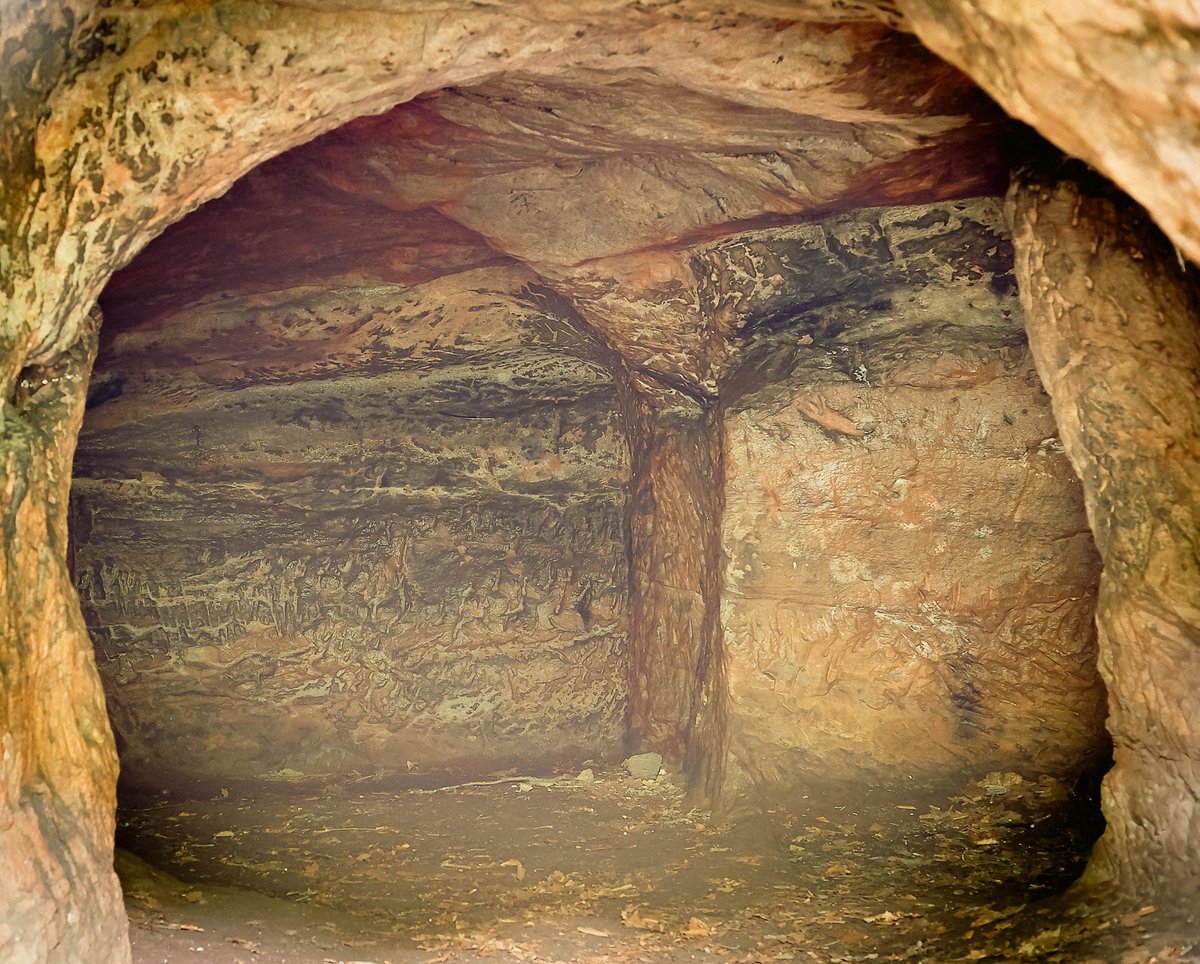 C15Leslie's tweet photo. Supposedly William Wallace's  cave he stayed in for the first battle for Scottish Independence in 1303🤯 https://t.co/Ep6ptEGsnV
